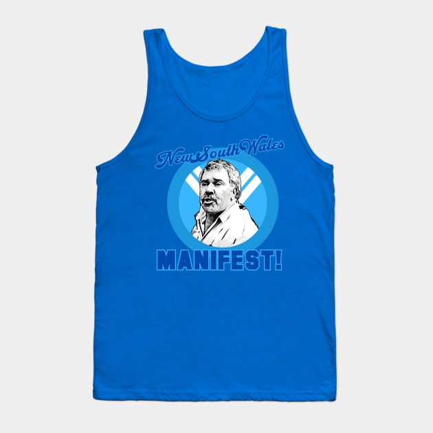 NSW Manifest - Rugby League State of Origin Democracy Manifest Tank Top by Simontology